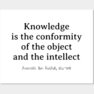 Knowledge, Object & Intellect, Averroes (Ibn Rushd) 1126–1198 Posters and Art